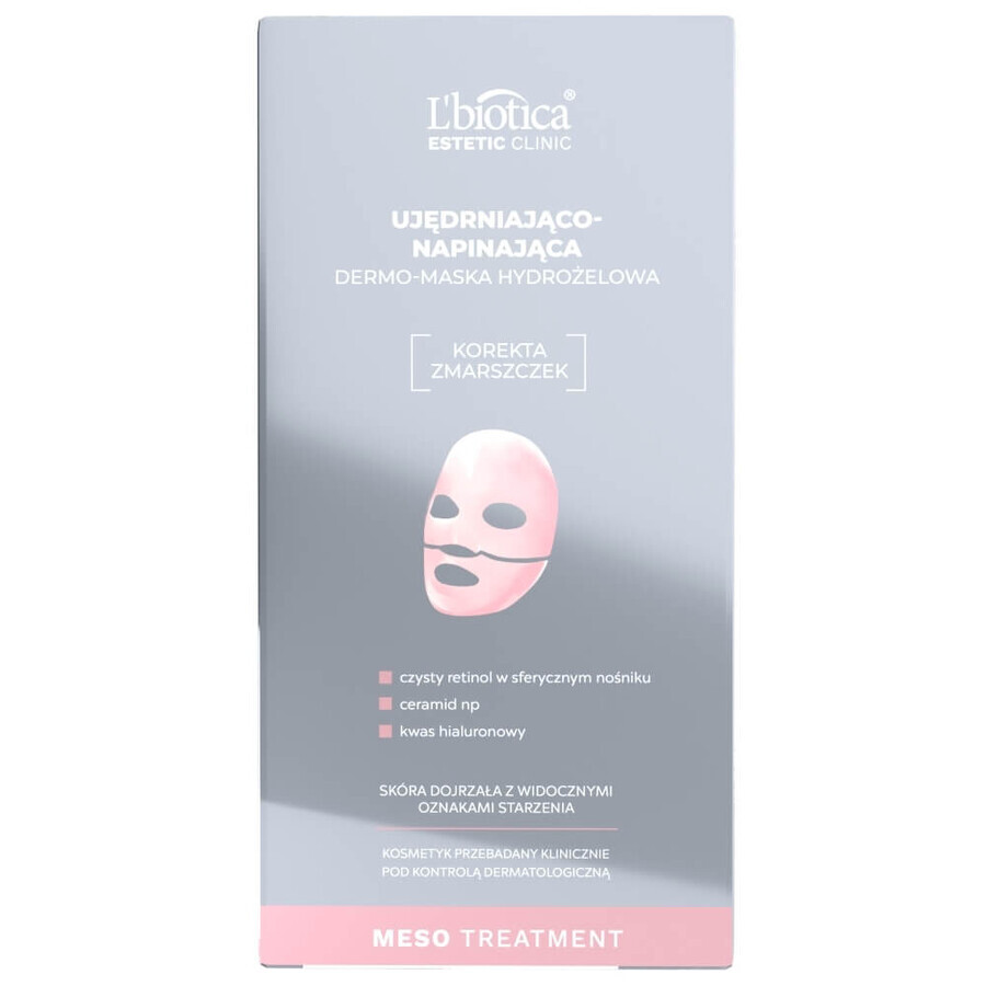 L'Biotica Estetic Clinic Meso Set, Dermo-Hydrogel-Maske zur Straffung und Festigung, 2 Stück