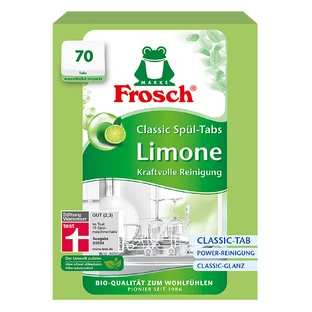 Frosch, Dishwasher tablets, Classic, lime green, 70 pieces