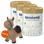 Kendamil Premium 3 HMO+ set, junior milk, after 12 months, 3 x 800 g + Skippy, jumper free of charge