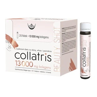 Oleofarm Collatris Beauty Shot, sabor grosella negra, 25 ml x 20 ampollas