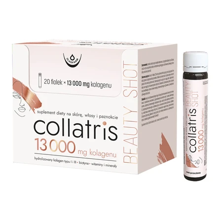 Oleofarm Collatris Beauty Shot, sabor grosella negra, 25 ml x 20 ampollas