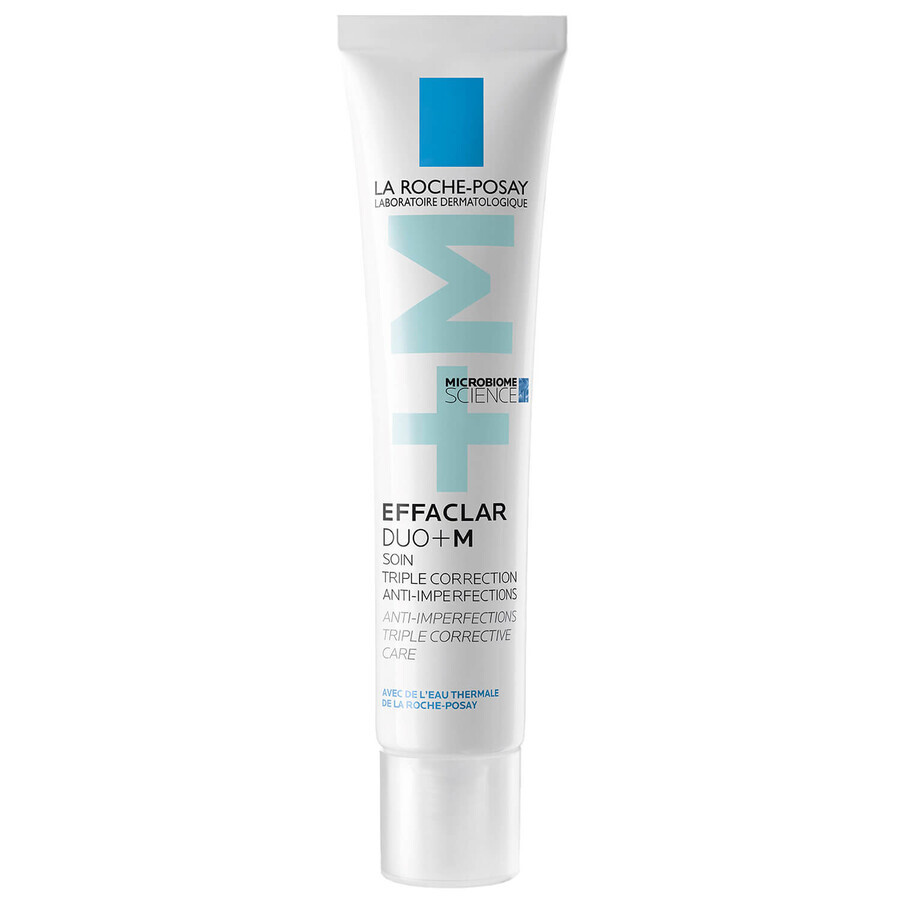 Kit La Roche-Posay Effaclar, gel detergente per pelli grasse e sensibili, 400 ml + DUO+M, crema idratante per pelli acneiche, 40 ml