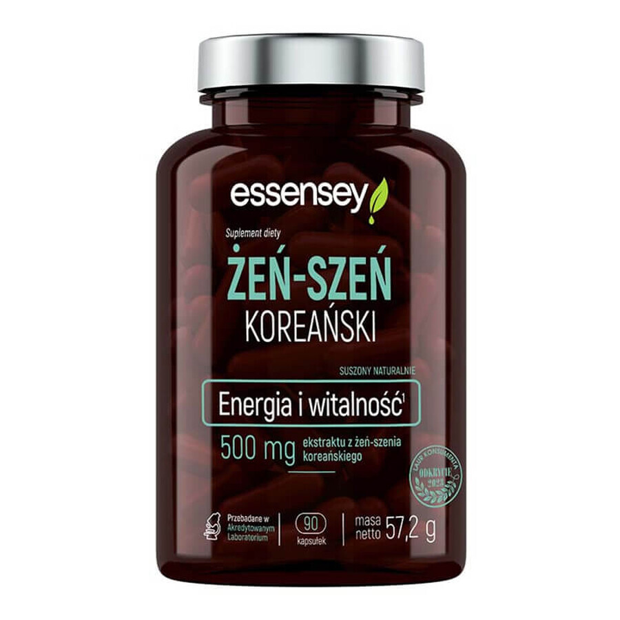 Essensey Ginseng coreano, 90 cápsulas