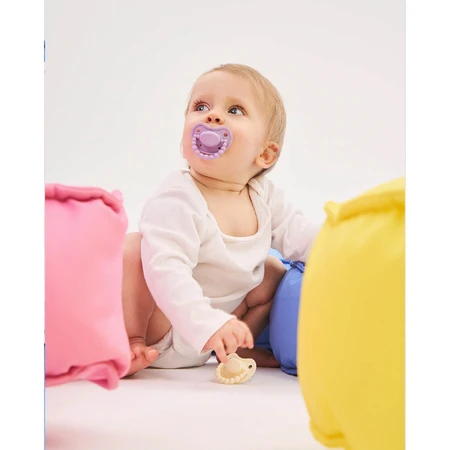 Luu Kids, chupete, posicionamiento, silicona, Lavanda francesa, 0-3 meses, 1 ud.