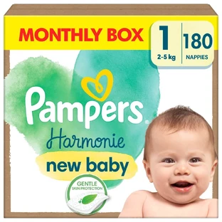 Pampers Harmonie, couches, taille 1, 2-5 kg, 180 pcs