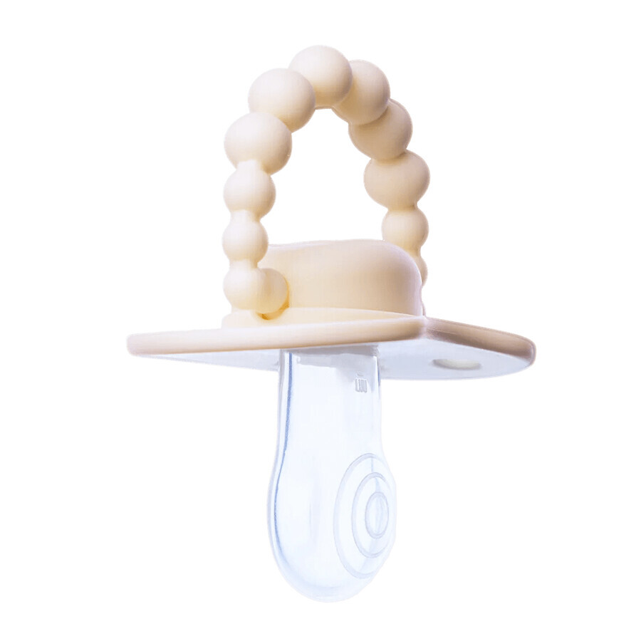 Luu Kids pacifier, pacifier, positioning, silicone, American Cream, 3-6 months, 1 pc