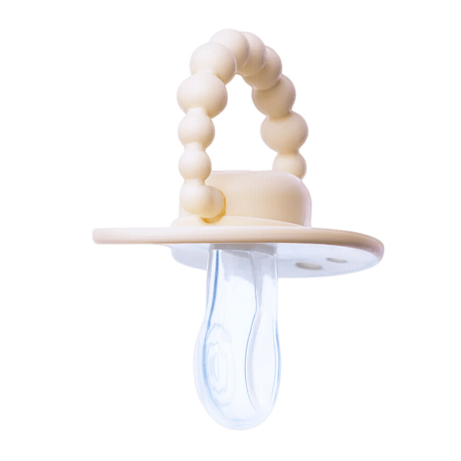Luu Kids pacifier, pacifier, positioning, silicone, American Cream, 3-6 months, 1 pc