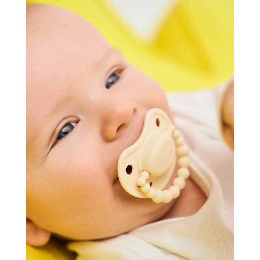Luu Kids pacifier, pacifier, positioning, silicone, American Cream, 3-6 months, 1 pc