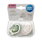 Canpol Babies, fopspeen, silicone, symmetrisch, Gans, 6-18 maanden, 2 stuks Canpol Babies, fopspeen, silicone, symmetrisch, Gans, 6-18 maanden, 2 stuks