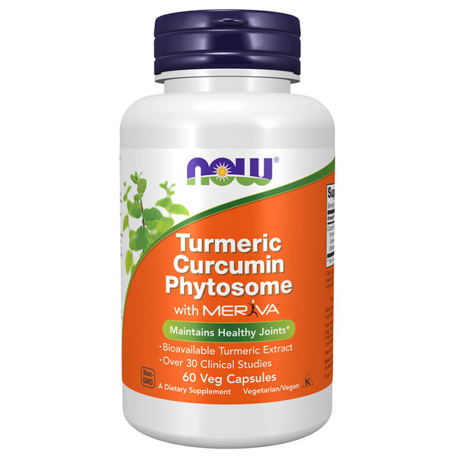 Now Foods Kurkuma Curcumine Fytosoom, kurkuma, 60 capsules