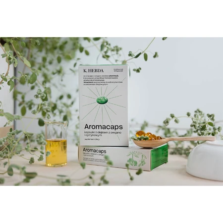 Hebda Aromacaps with oregano and lemon oil, 30 capsules