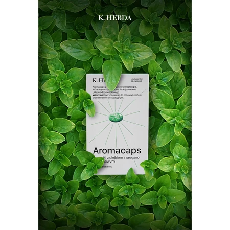 Hebda Aromacaps with oregano and lemon oil, 30 capsules