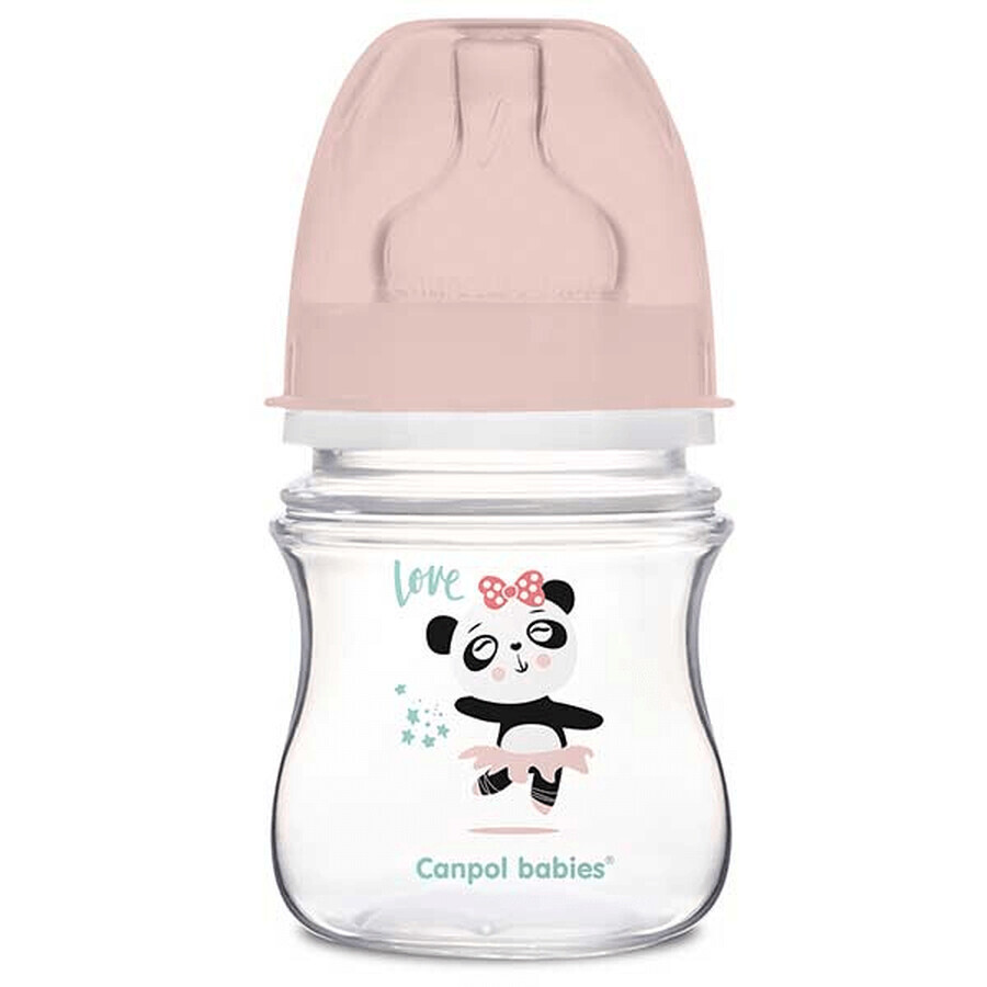 Canpol Babies EasyStart set, biberon anti-colique, dès la naissance, 120 ml + biberon anti-colique, 3-6 mois, 240 ml + liquide de nettoyage pour biberons et tétines, 500 ml pour 1 sou