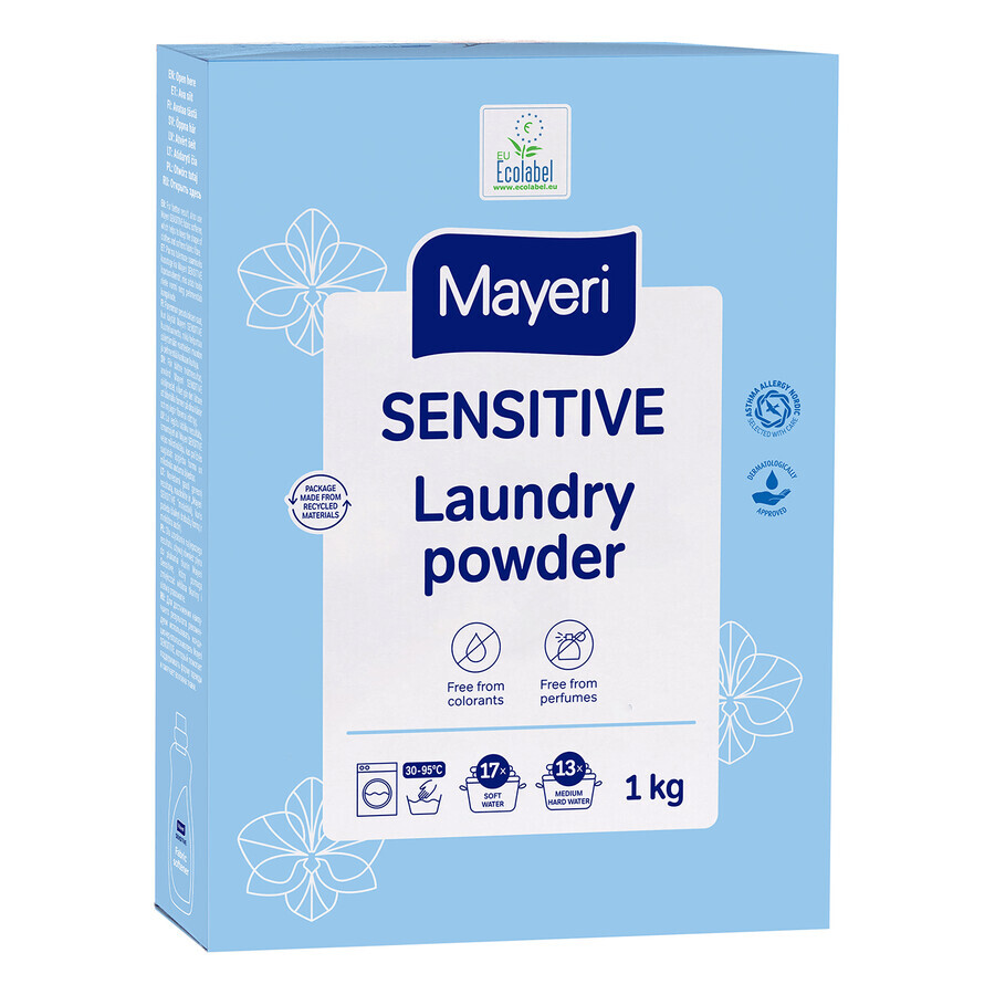 Mayeri Sensitive, universal washing powder, 1 kg
