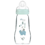 MAM Feel Good, bottle, with silicone teat, Forest, boy, from 2 months, 260 ml