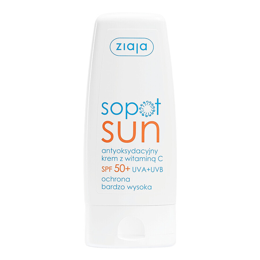 Cumpără Ziaja Sopot Sun, cremă antioxidantă cu vitamina C, SPF 50+, 50 ml Ziaja Sopot Sun, cremă antioxidantă cu vitamina C, SPF 50+, 50 ml