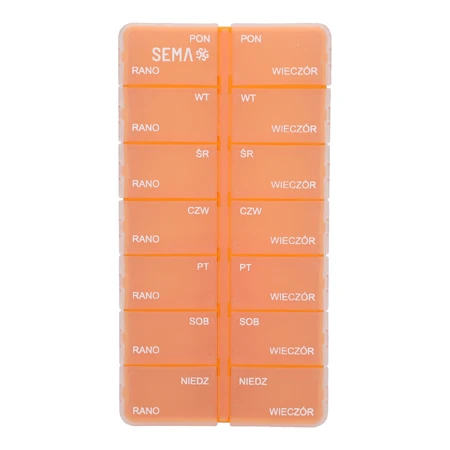 SEMA Protect, wekelijks medicijndoosje met twee kamers