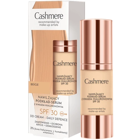 DAX Cashmere DD, hydraterend foundation-serum met hyaluronzuur, beige, SPF 30, 30 ml