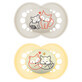 MAM Original, fopspeen, silicone, orthodontisch, glow in the dark, Planet Love Day&amp;Night, unisex, vanaf 16 maanden, 2 stuks