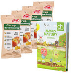 Set Crispy Natural Crunch Peach, cubetti di pesca essiccata, 4 x 12 g + un libro da colorare Blissful Nature in omaggio Set Crispy Natural Crunch Peach, cubetti di pesca essiccata, 4 x 12 g + un libro da colorare Blissful Nature in omaggio