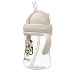 AKUKU, biberon con cannuccia retrattile, gufo, da 9 mesi, 300 ml AKUKU, biberon con cannuccia retrattile, gufo, da 9 mesi, 300 ml