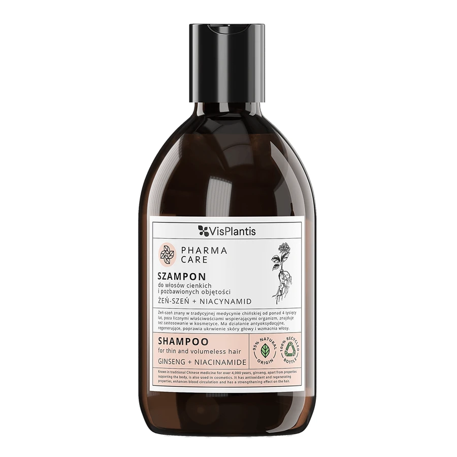 Vis Plantis Pharma Care, Shampoo für feines Haar, Ginseng + Niacinamid, 500 ml