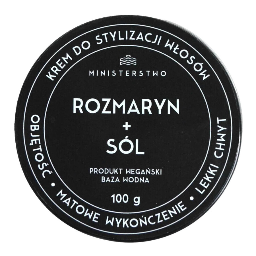 Ministry of Good Zeep, kapperscrème, rozemarijn en zout, 100 g