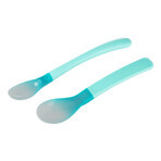 Canpol Babies, set di cucchiai magici cambia colore, turchese, 9/581, da 4 mesi, 2 pezzi Canpol Babies, set di cucchiai magici cambia colore, turchese, 9/581, da 4 mesi, 2 pezzi