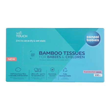 Canpol Babies, bamboe servetten voor baby's en kinderen, 100 stuks