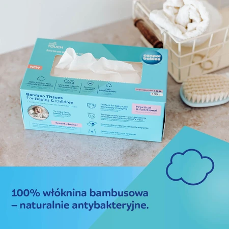Canpol Babies, bamboe servetten voor baby's en kinderen, 100 stuks