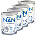 Nestle NAN Optipro Plus 5 Produkt auf Milchbasis für Kinder ab 2,5 Jahren, 4 x 800 g Nestle NAN Optipro Plus 5 Produkt auf Milchbasis für Kinder ab 2,5 Jahren, 4 x 800 g