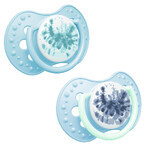 Lovi, tétine, silicone, dynamique, phosphorescente, Tie Dye, bleu, garçon, 22/917, 0-3 mois, 2 pièces Lovi, tétine, silicone, dynamique, phosphorescente, Tie Dye, bleu, garçon, 22/917, 0-3 mois, 2 pièces