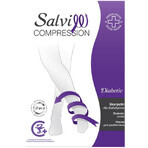 Salvi Compression Diabetic, calze per diabetici, argento, taglia XS, nero Salvi Compression Diabetic, calze per diabetici, argento, taglia XS, nero