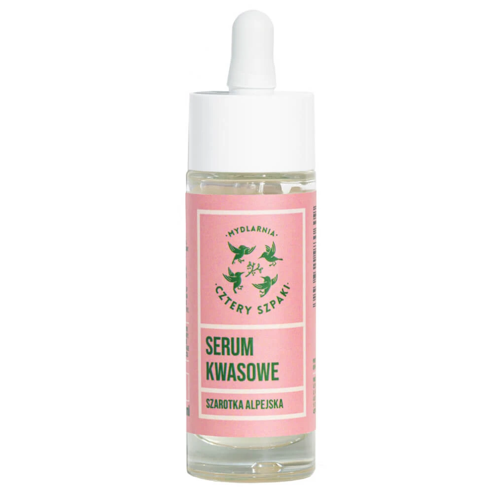 Cztery Szpaki, facial acid serum, Edelweiss, 30 ml