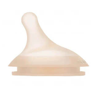 Suavinex Zero Zero, tetina para biberón, silicona, anticólico, flujo adaptable, talla A, desde el nacimiento, 2 piezas