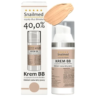 Snailmed Pure Snail Mucus 40%, crème BB régénérante, teinte claire, 30 ml