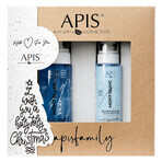 Apis Mont Blanc Set, Mizellenreinigender Gesichtsreinigungsschaum, 150 ml + optimale aktive Feuchtigkeitscreme mit Mineralien aus dem Toten Meer, 50 ml