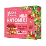 Good Kaloria Mini barrette con anacardi alla crostata di lamponi, senza zuccheri aggiunti, 6 pezzi