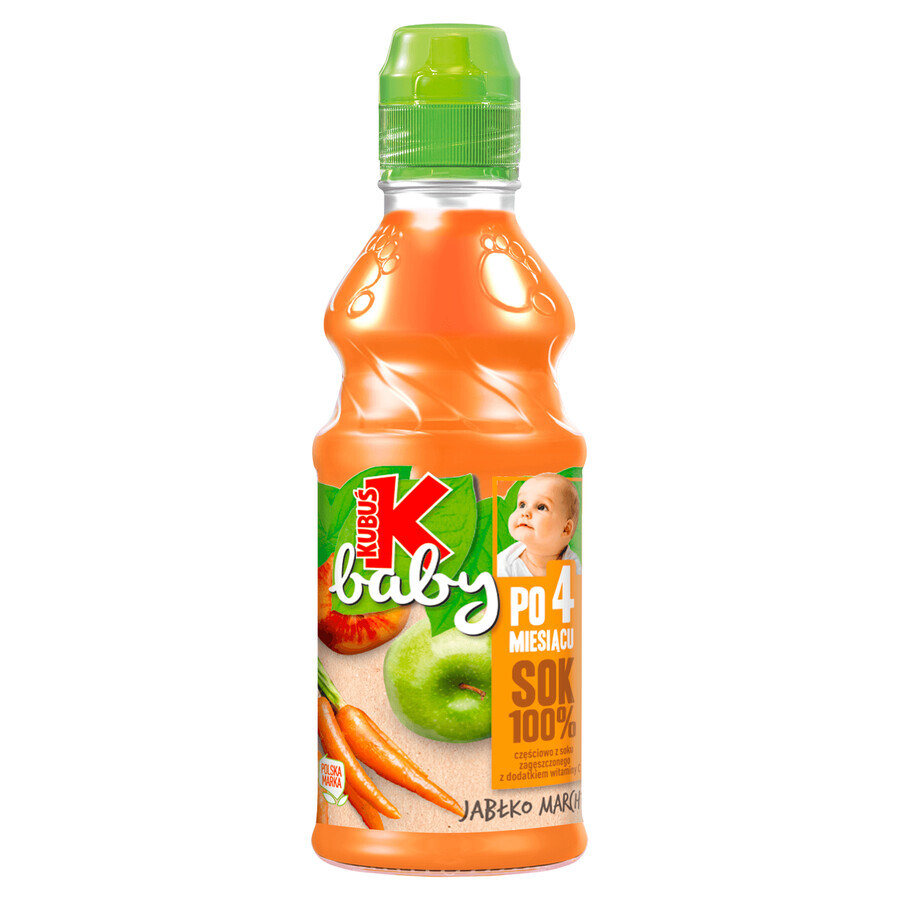 Acquista Succo per bambini Kubuś 100%, dopo 4 mesi, mela, carota, 300 ml Succo per bambini Kubuś 100%, dopo 4 mesi, mela, carota, 300 ml