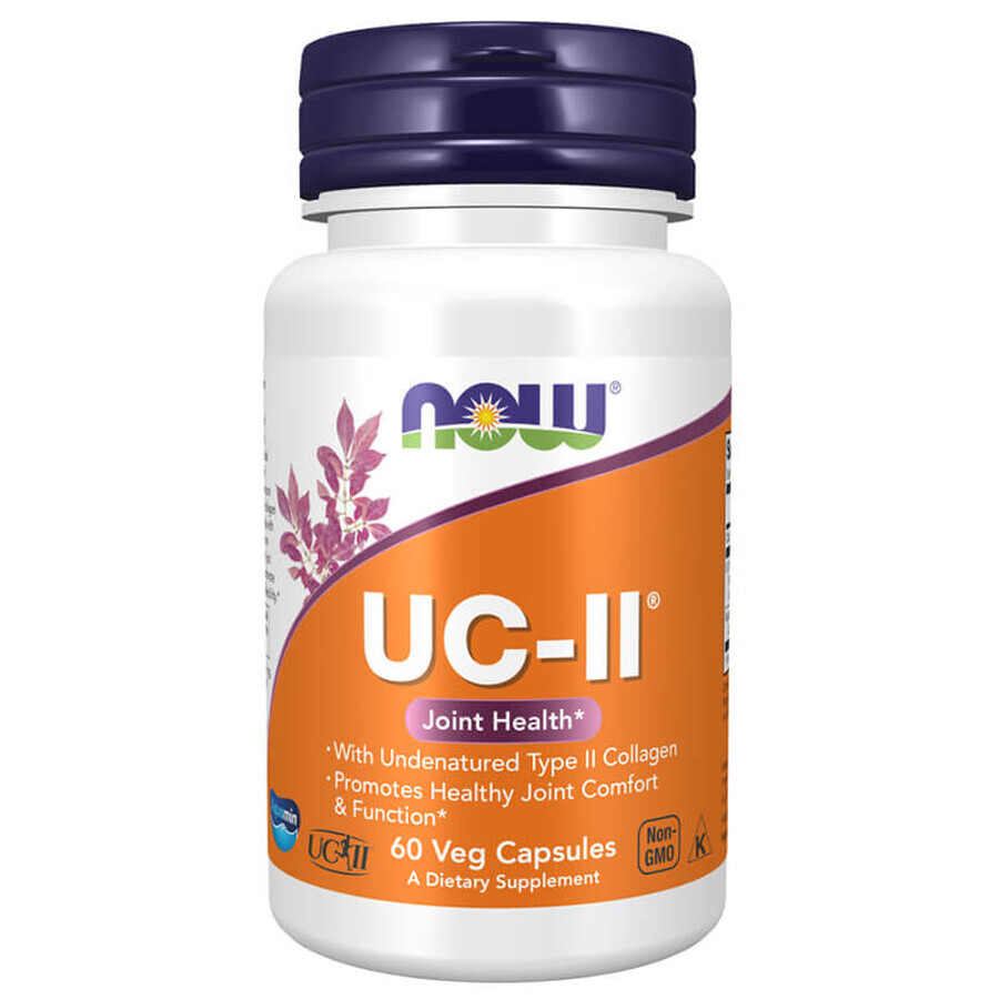 Now Foods UC-II, colagen de tip II, 60 capsule vegetariene