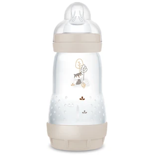 MAM Perfect Start Anti-Colic, anti-koliekfles met siliconenspeen, Planet Love, unisex, vanaf 2 maanden, 260 ml