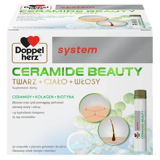 Doppelherz Systeem Ceramide Beauty, mango- en passievruchtensmaak, 25 ml x 30 ampullen