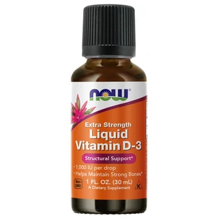 Now Foods Vitamine D3 liquide, vitamine D, gouttes, 30 ml