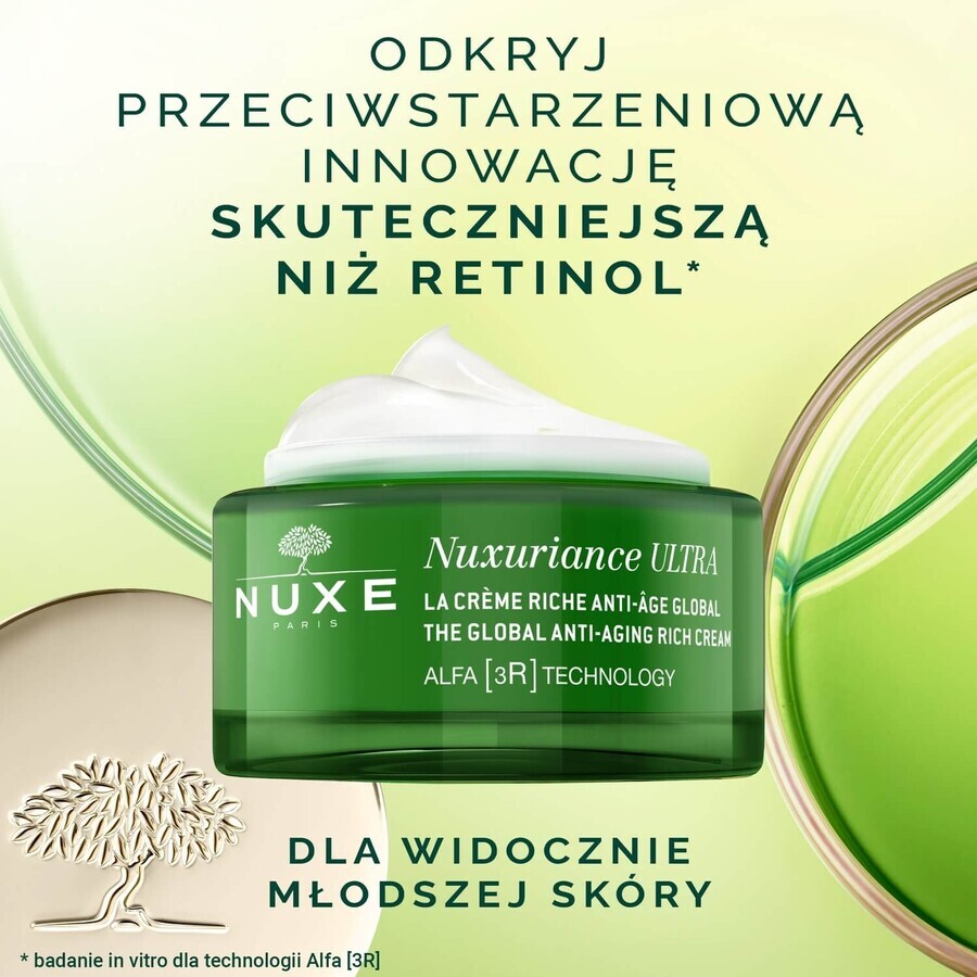 Nuxe Nuxuriance Ultra set, anti-aging day cream, 50 ml + anti-aging eye and lip cream, 15 ml for 1 penny