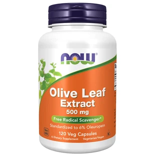 Now Foods Extracto de hoja de olivo 500 mg, Hoja de olivo, 120 cápsulas vegetales