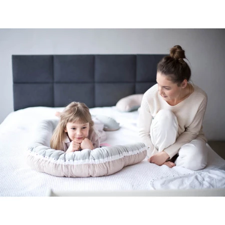 Moederschap, kindernest + junior box 2in1, klassiek grijs, 1 st