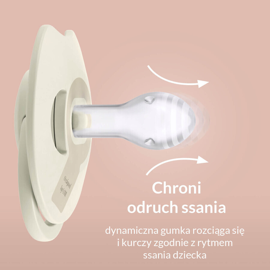 Lovi Prime, ciuccio, in silicone, dinamico, viola, 34/421, 0-6 mesi, 1 pezzo