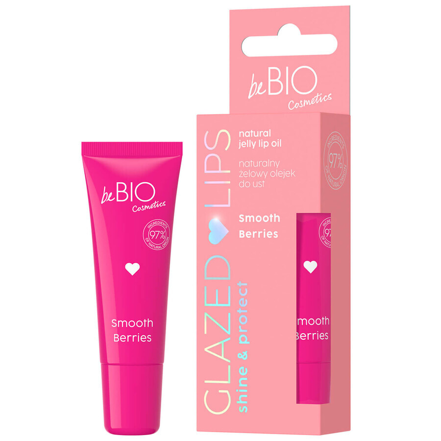 Boutique beBIO Cosmetics, huile gel pour les lèvres, baies, 10 ml beBIO Cosmetics, huile gel pour les lèvres, baies, 10 ml