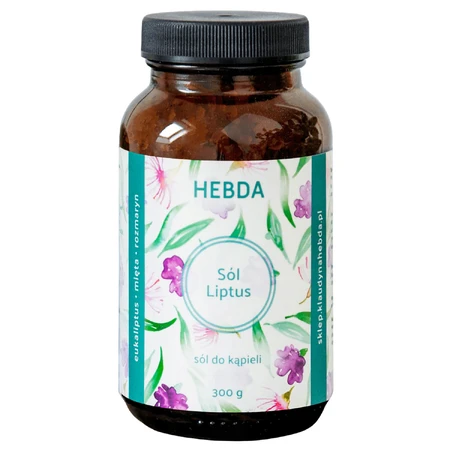Hebda Liptus badzout met eucalyptus en munt, 300 g