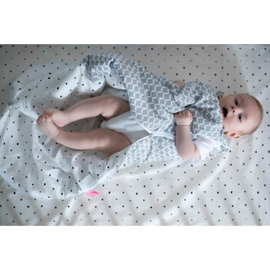 Motherhood Zip-A-Round, 2 in 1 cotton sleeping bag, TOG 2, gray, 3-18 months, 1 pc